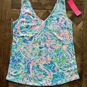Lilly Pulitzer Gigi tank, xs, nwt, multi dream team